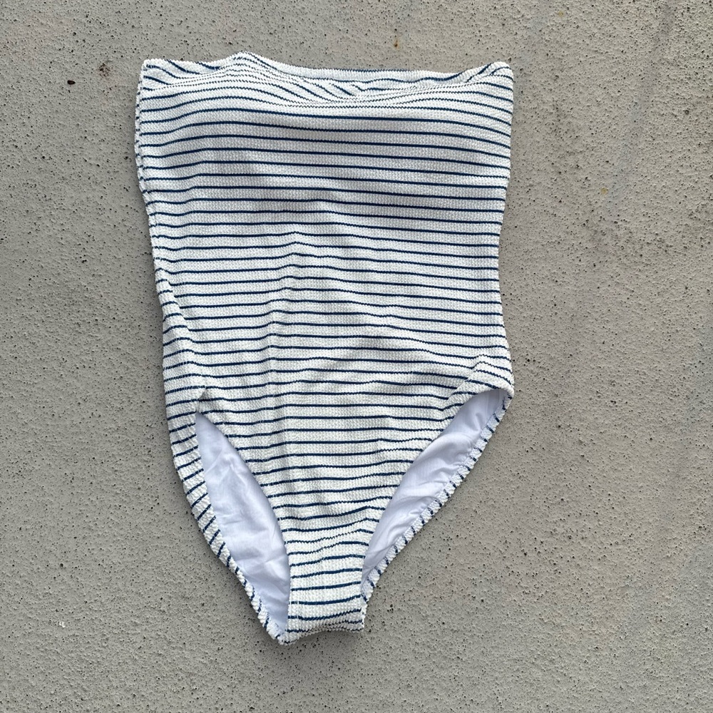 NWT J. Crew Gemma bandeau scrunchie one-piece size 14